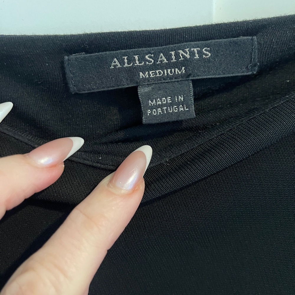 All Saints High Low Long sleeve dress size Med - Picture 3 of 4